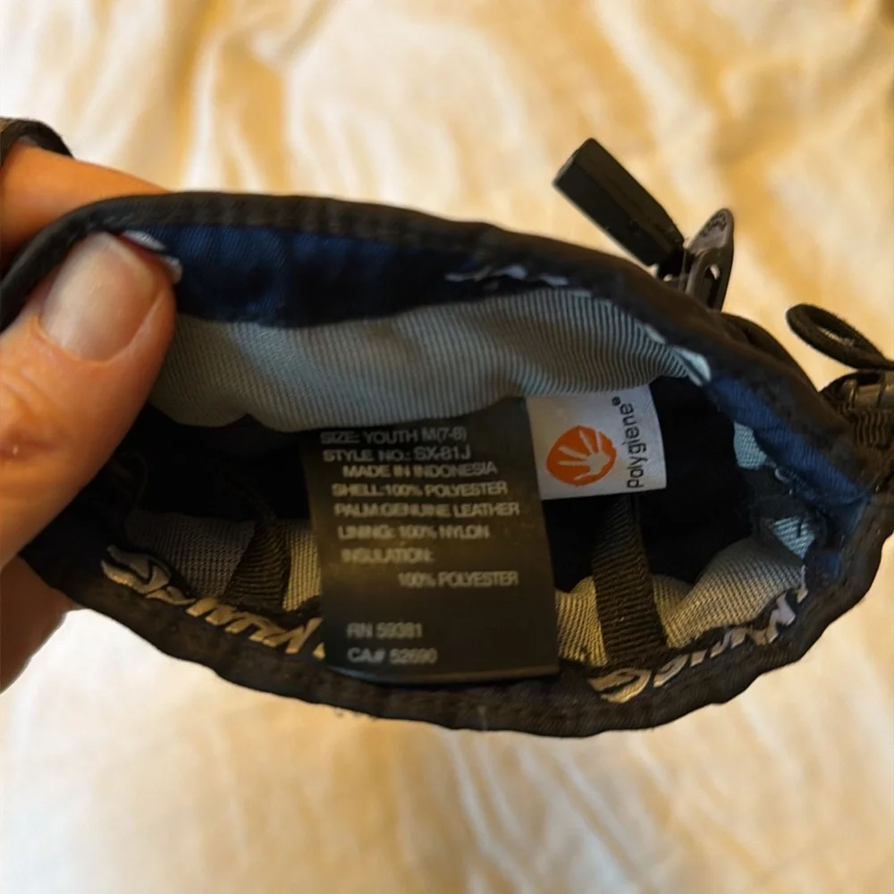 Swany Youth Triplex Leather Ski Mittens Size Medium 6–8